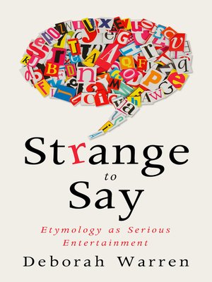 cover image of Strange to Say